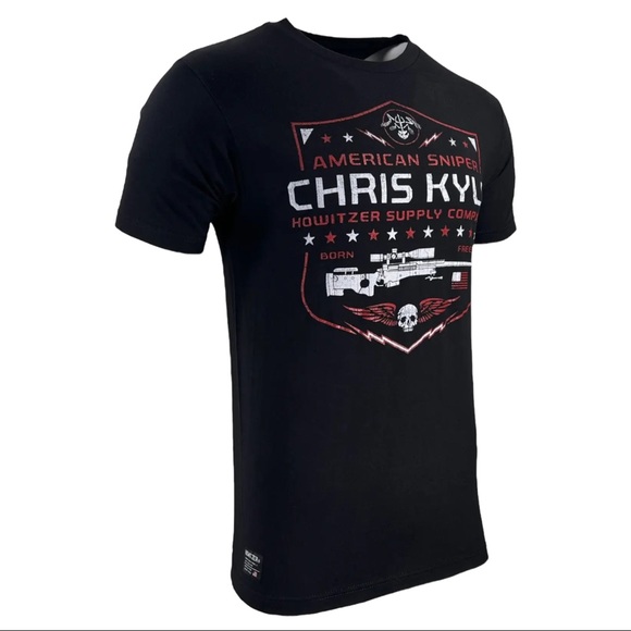 Howitzer Style Men's T-Shirt CHRIS KYLE SPIRIT WARRIOR Military Grunt MFG - Picture 10 of 10